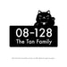 Custom Home Unit Number [3D Fortune Meow with words] Personalised Signages SHOPKUSTOMISE 