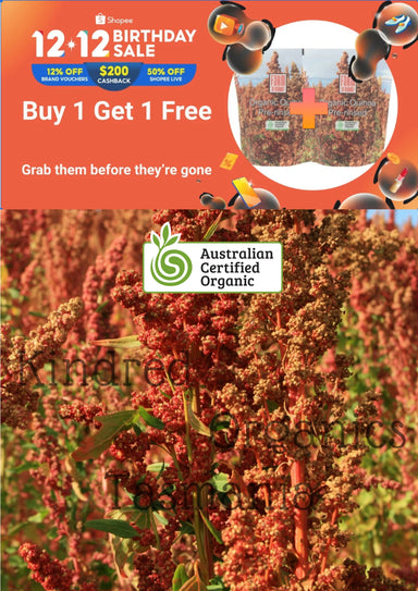 Australian Organic Quinoa (Pre-rinsed) - Twin Pack Health Food Farm To Market 
