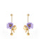Gold Plated Dangling Flora Earrings - Earrings - Forest Jewelry - Naiise