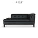 Ernie 2 Seater Sofa | Smooth Faux Leather Sofa Zest Livings Online Black 