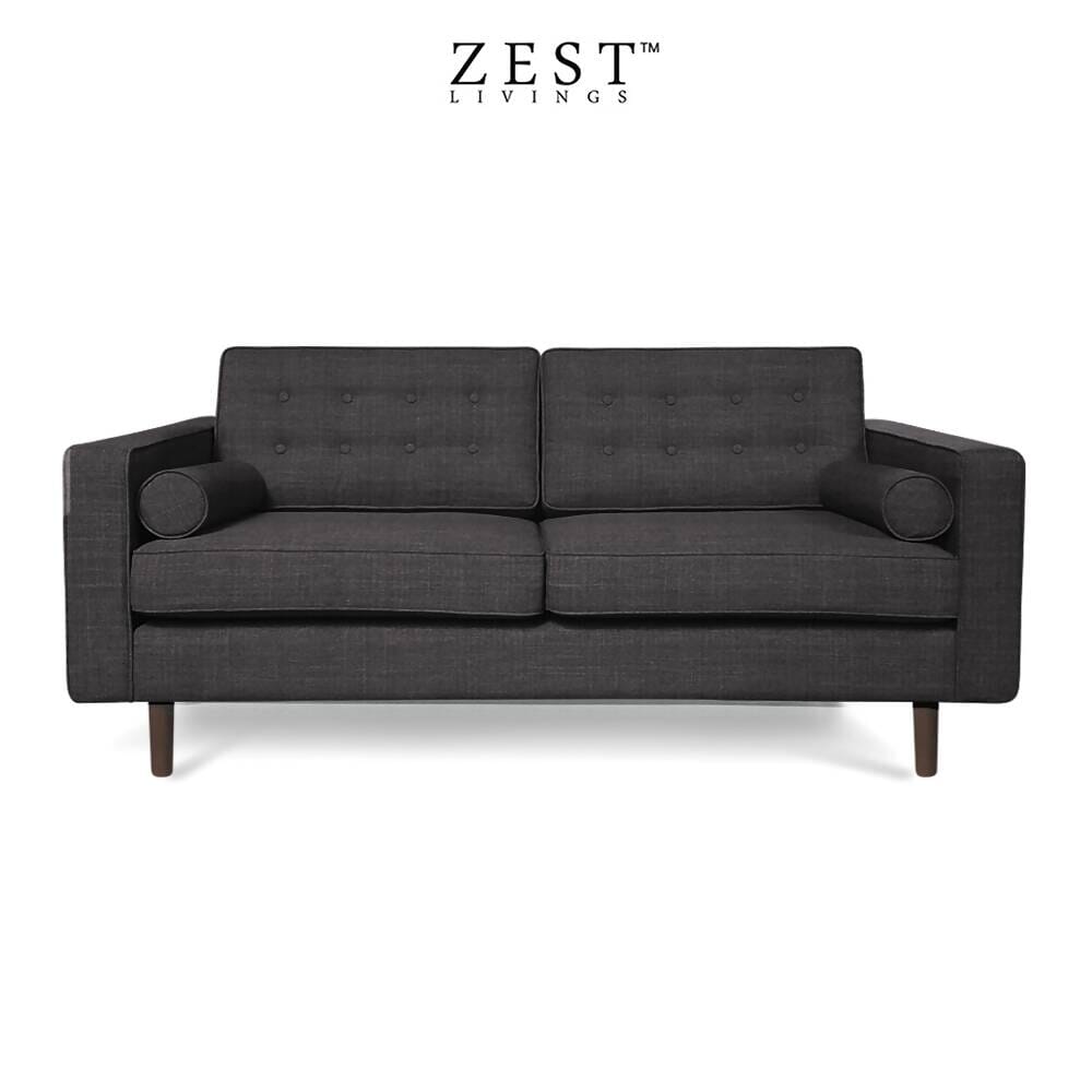 Tatler 2 Seater Sofa | European Style Sofa Zest Livings Online Dark Grey 