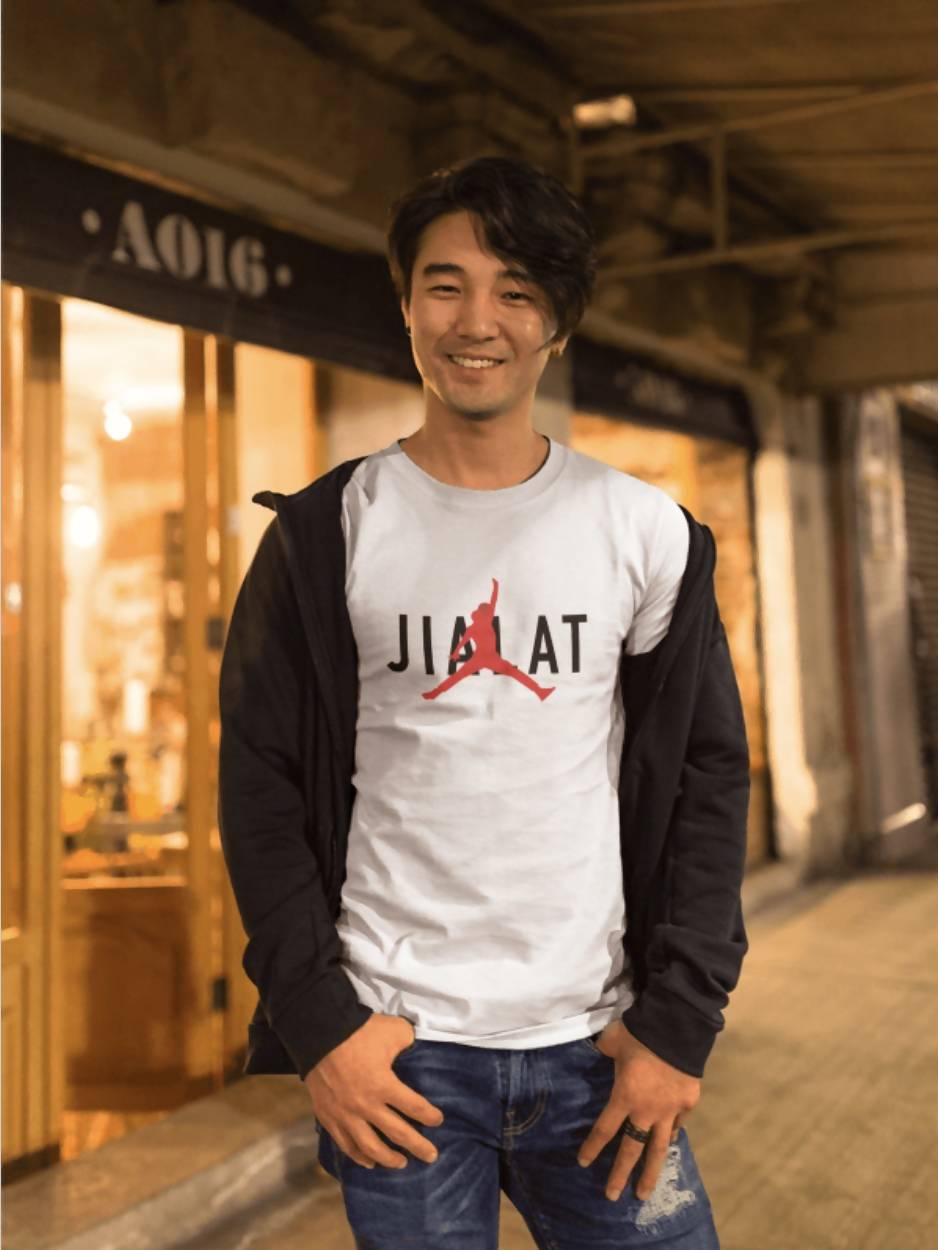 Jialat Crew Neck S-Sleeve T-shirt Local T-shirts Wet Tee Shirt / Uncle Ahn T / Heng Tee Shirt / KaoBeiKing 