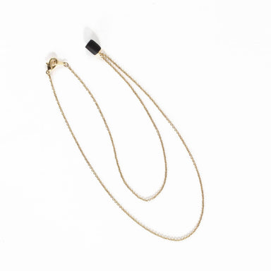Gold Necklace - Tiny Weight Charm Necklaces 5mm Paper 