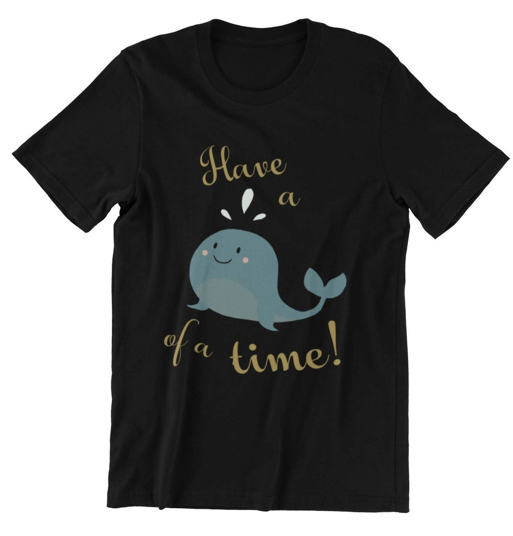 Have a Whale of a Time Kids Crew Neck S-Sleeve T-shirt - Kids Clothing - Wet Tee Shirt / Uncle Ahn T / Heng Tee Shirt / KaoBeiKing - Naiise