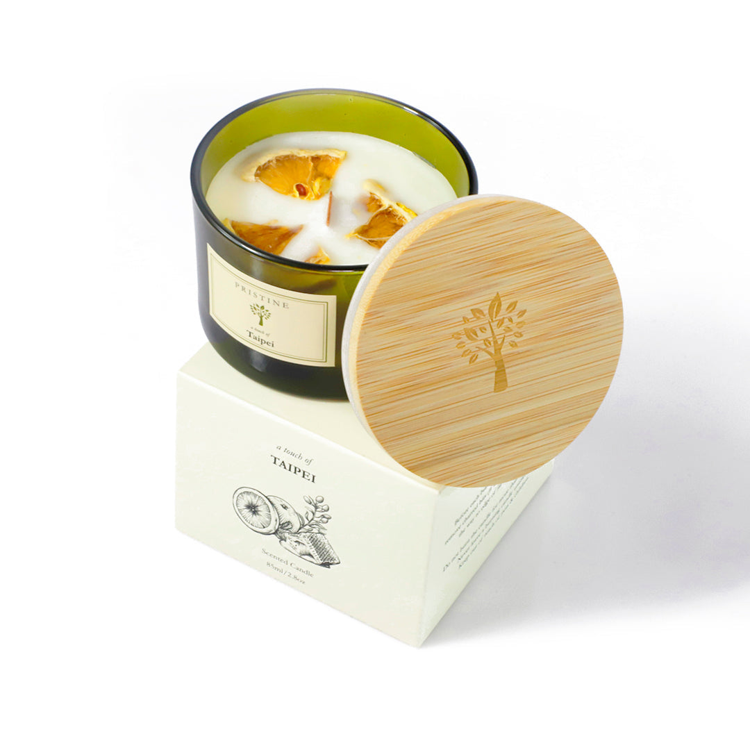 Taipei Scented Wood-Wick Soy Candle Candles Pristine Aroma Singapore 