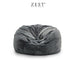 Achelous Premium Bean Bag | Premium Faux Fur Bean Bags Zest Livings Online Medium Charcoal Black 