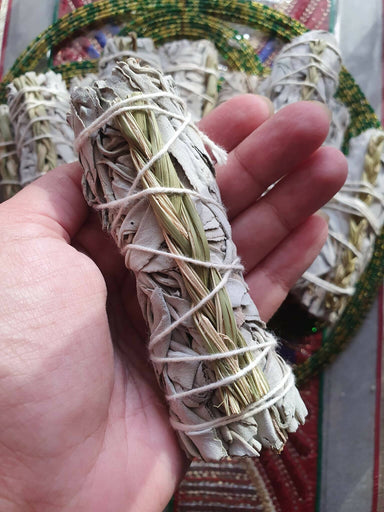 Sweetgrass Braid & White Sage Wand Stick Smudge Home Scents Beyond Luxe by Kelly Angel 