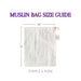 Organic Muslin Cotton Produce Bag - GOTS Certified Produce Bags Purple & Pure 