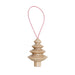 Wooden Christmas Tree Hanger - Tree Nr. 4 Home Decor 5mm Paper Pastel Pink 
