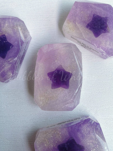 Stella Amethyst crystal soap Soaps Haus of Whimsy 