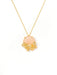 Delightful Gold Plated Water-Primrose Pendant - Local Jewellery - Forest Jewelry - Naiise