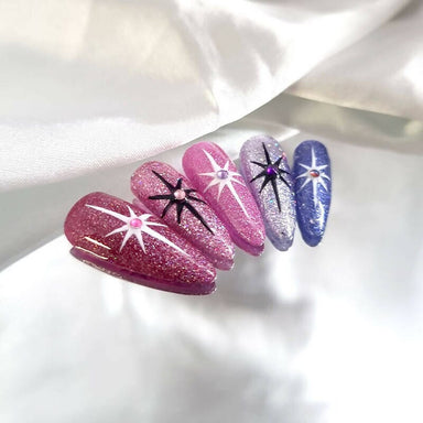 Starburst Reusable Handmade Press-On Nails Nail Wraps Ketclaws 