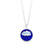 A Blue Raining Day Wood Pendant Necklace - Necklaces - Paperdaise Accessories - Naiise