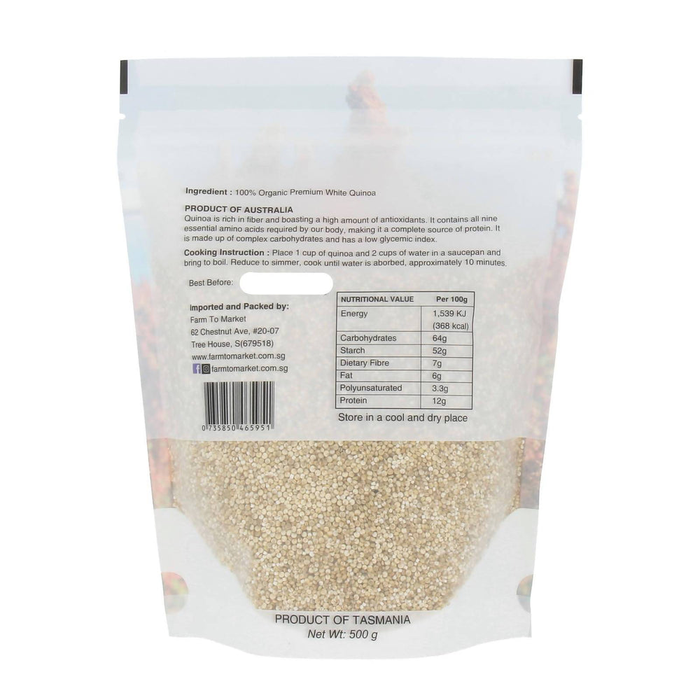 Australian Organic Quinoa (Pre-rinsed) - Health Food - Farm To Market - Naiise