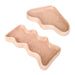 Set of 2 - Ceramic Wave Trays - Speckled Peach Trays 5mm Paper 