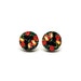 Black Floral Daisy Wooden Earrings - Earrings - Paperdaise Accessories - Naiise