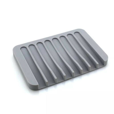 Silicone Soap Tray Soap Dish SoapCeuticals grey 