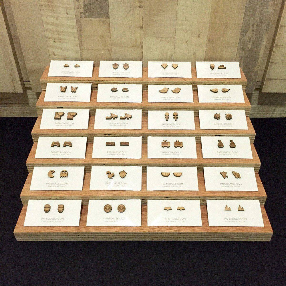 Coffee Lovers Laser Cut Wood Earrings - Earrings - Paperdaise Accessories - Naiise