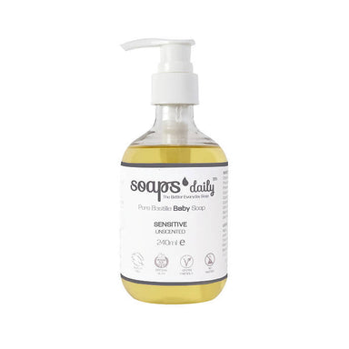 Sensitive Pure Bastille Hand & Body Soap (Unscented) ‐ Great For Babies & Sensitive Skin Soaps SOAPSDAILY Sensitive Pure Bastille Hand & Body Soap (Unscented / 240ML) 