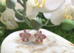 Dendrobium Blush Pink- Petite Orchid Stud Earrings in Rose Gold Plating - Local Jewellery - Forest Jewelry - Naiise