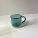 Hues Borosilicate Series Glass Mug Cups Curates Co Pine 
