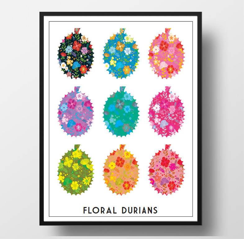 Durians Patterns Print - Prints - Big Red Chilli - Naiise