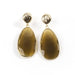 Gold Catseye Teardrop Earrings Earrings Colour Addict Jewellery 