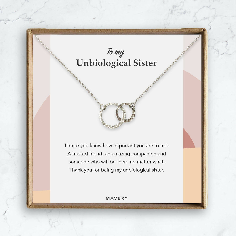 To My Unbiological Sister | Thank You | Necklace – Glitter By Kate Wild