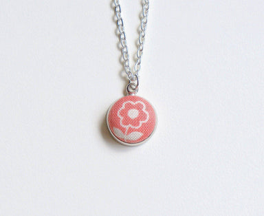 Emmaline Spring Handmade Fabric Button Necklace - Necklaces - Paperdaise Accessories - Naiise