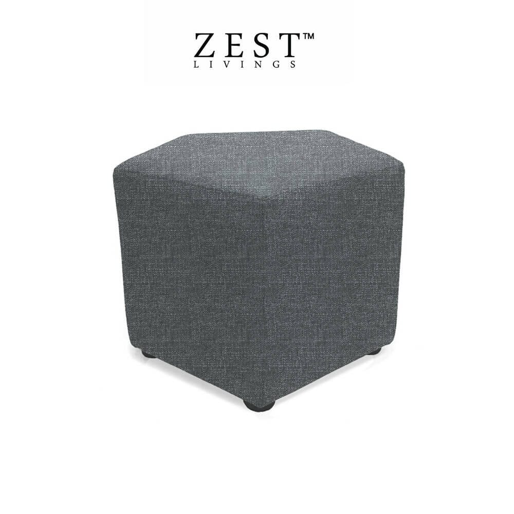 Penta Cube Ottoman | Minimalistic Chic Design Stools Zest Livings Online Grey 