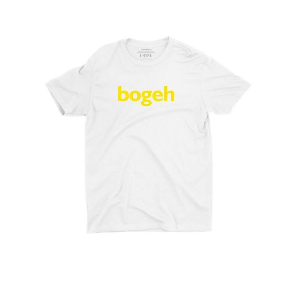 Bogeh Kids Crew Neck S-Sleeve T-shirt Local T-shirts Wet Tee Shirt / Uncle Ahn T / Heng Tee Shirt / KaoBeiKing / Salty 