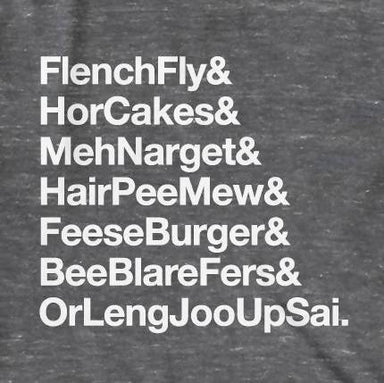 Fast Food Tee - Local T-shirts - LOVE SG - Naiise