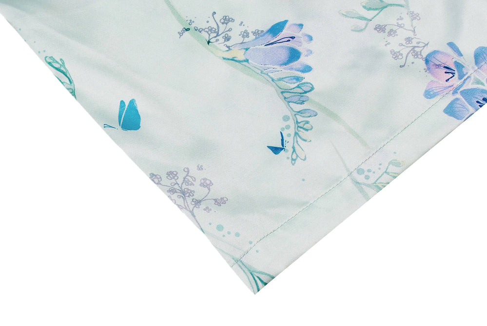 Flirty Freesias Kimono Robe (Short) - Sleepwear for Women - The Mariposa Collection - Naiise