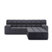 Roger 3 Seater Sofa With Ottoman | Modular Sofa Sofa Zest Livings Online Dark Grey 