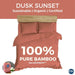 100% Natural Bamboo Bedsheet set - 3.5" Ice Pink Bedsheets Ora Bedding 100% Natural Bamboo Bedsheet set - 3.5" Dark Sunset 