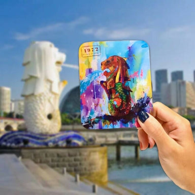 NOT JUST A LITTLE RED DOT MAGNET MERLION Local Magnets Kelly Ser Atelier 