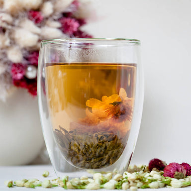 Heat Resistant Tea glass + Butterfly Miniature Box (3 teaball) Tea Accessories Petale Tea 