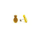 Gold Glitter Pineapple Laser Cut Acrylic Earrings - Earrings - Paperdaise Accessories - Naiise
