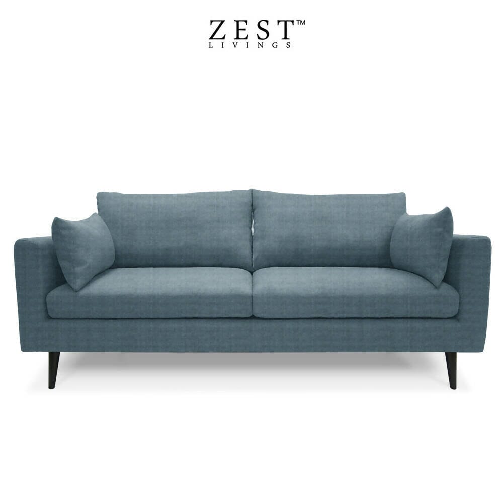 Benz 3 Seater Sofa | EcoClean Fabric Sofa Zest Livings Online Jeans 