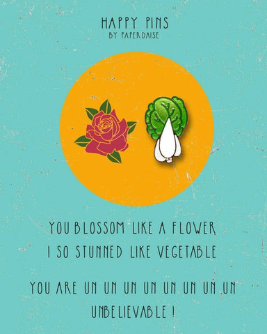 I So Stunned like Vegetable Enamel Pin - Pins - Paperdaise Accessories - Naiise