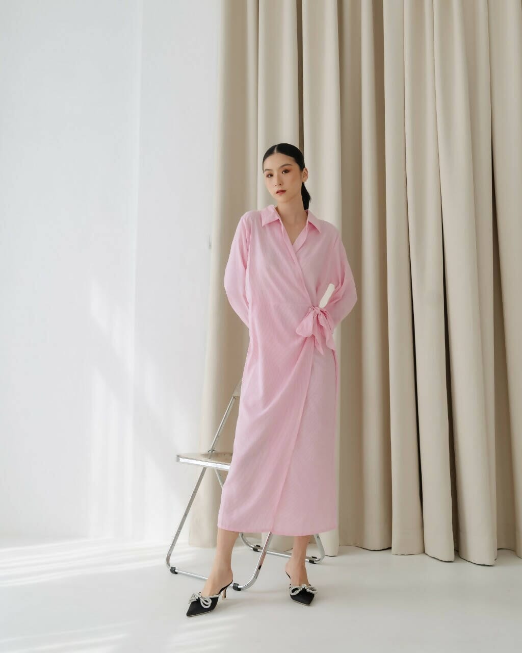 Akemi Dress Women's T-shirts The Good Apparel Baby Pink 