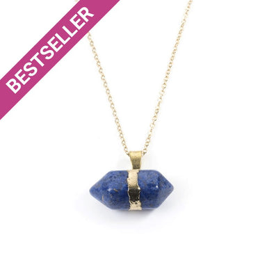 Lapis Lazuli Hexagonal Necklace Necklaces Colour Addict Jewellery 