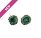 Green Solar Quartz Stud Earrings Earrings Colour Addict Jewellery 