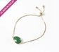 Green Onyx Gemstone Slide Bracelet Bracelets Colour Addict Jewellery 