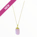 Rose Quartz Nugget Necklace Necklaces Colour Addict Jewellery 