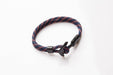J. By Jee Blue Stripe Anchor Bracelet - Men's Bracelets - J By Jee - Naiise