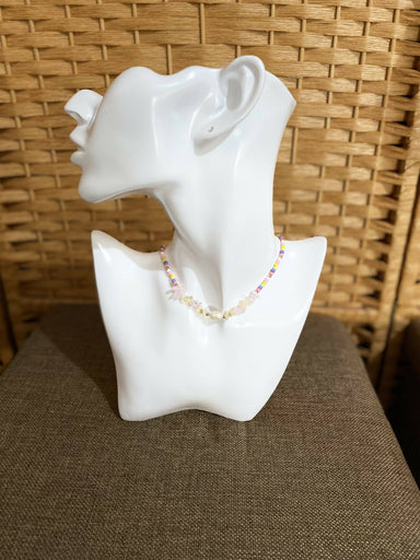 Pearl rose quartz and citrine necklace (Limited Edition) Local Jewellery Tigimozcollections 