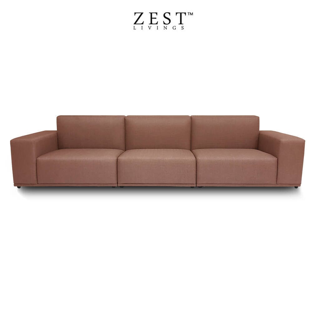 Moota 4 Seater Sofa | Modular Sofa | EcoClean Fabric Sofa Zest Livings Online Redwood 