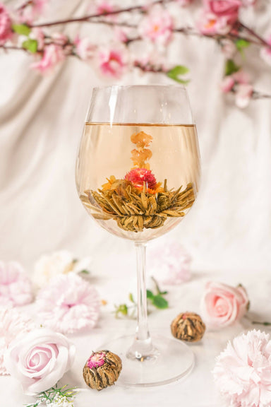 Lady Rosa (Lychee-Rose) Blooming Tea Teas Petale Tea 