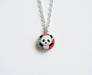 Kazumi Panda SM Handmade Fabric Button Necklace - Necklaces - Paperdaise Accessories - Naiise